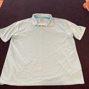 Nike Blue Dri-fit Polo Shirt Classic Style